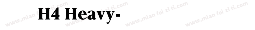 瀞ノグリッチ黒体 H4 Heavy字体转换